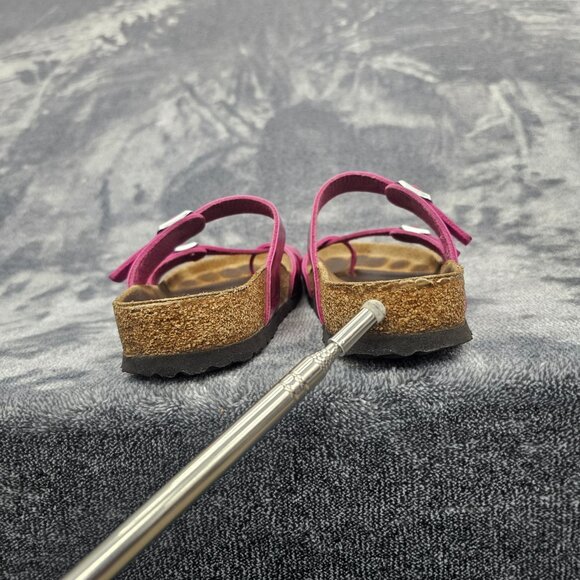 Birkenstock Mayari Sandals Womens 8 Magenta Haze Toe Loop Leather - Picture 4 of 15